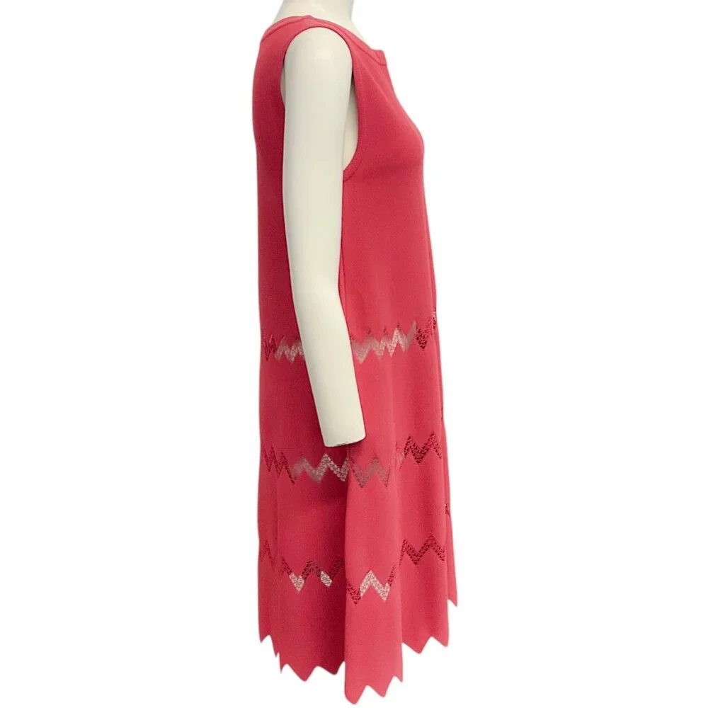 Alaia Pink Knit Sleeveless Dress - Picture 2 of 4